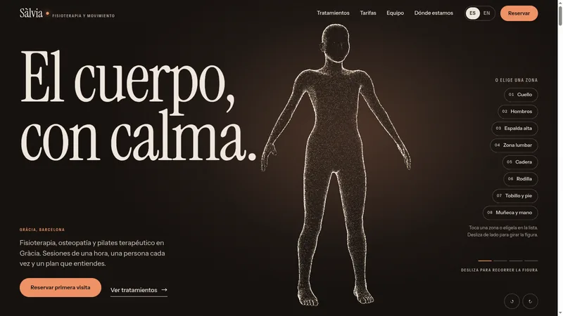 CALMA screenshot: Home