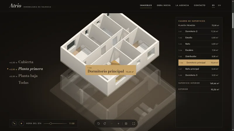 PLANO screenshot: Floor-by-floor exploration
