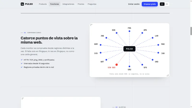PULSO screenshot: Features